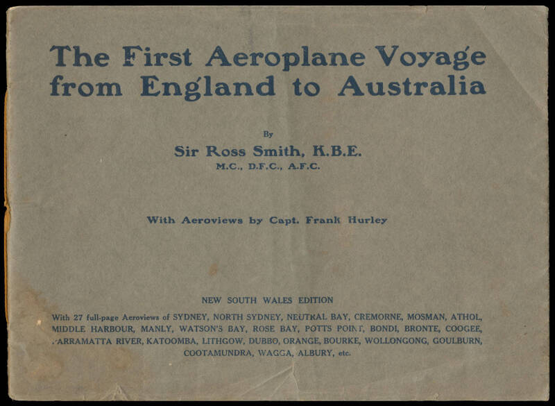 - another example but somewhat different; the cover states "New South Wales Edition" and goes on to list the locations of the Aeroviews in that State. Fine condition.