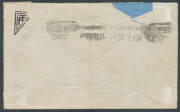 1920 (Jan 1) Adelaide-Victor Harbour-Adelaide #33a cover with violet 'Harry J Butler & Kauper Aviation Co Ltd' cachet and endorsed "per Capt Butler's Aeroplane from Victor Harbour" carried by Harry Butler in his Bristol monoplane 'Red Devil' on the return - 2