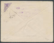 1920 (Aug 27) Serpentine-Melbourne #50 cover endorsed 'By Aerial Derby 2nd Peace Loan' carried by one of the four competitors in the Commonwealth Goverment organised publicity event, franked with KGV 1½d brown tied Melbourne '27AU20' datestamp on arrival - 2