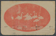 1924 (June 2) Adelaide-Sydney #71 lettercard KGV 1½d red (Flamingos at Adelaide Zoo view on back) with KGV 3d blue added per Australian Aerial Services Ltd on their inaugural flight via Mildura, Hay, Narrandera and Cootamundra with Sydney arrival cancel ( - 2