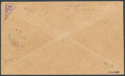 1926&nbsp;(June 30)&nbsp;England-Australia-England #99a intermediate cover&nbsp;carried by&nbsp;Sir Alan Cobham&nbsp;on the Karachi-Calcutta leg franked with India KGV &frac12;a green (2) tied 'PARK STREET/23JLY26/CALCUTTA' arrival datestamps also tying 'British Flight/England to Austra - 2