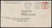 1928&nbsp;(Sept 10) Australia-New Zealand #124 Atlantic Union Oil Co Ltd cover carried by&nbsp;Sir Charles Kingsford Smith, Charles Ulm, HA Litchfield&nbsp;&&nbsp;T McWilliams&nbsp;endorsed 'Per favour Squadron Leader CE Kingsford Smith in the Southern Cross'&nbsp;franked on arrival w