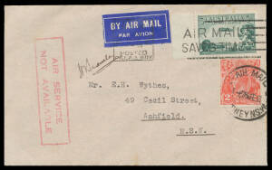 1933 (May 29) England-Australia #310a intermediate cover carried from Brisbane to Sydney by Imperial Airways AW15 Atalanta 'Astrea' on route survey flight after arriving in Darwin on June 19 signed by commanding officer (Major) "HG Brackley" on face, fran