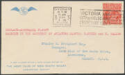 1934 (March 22) England-Australia-England #365a/374 two covers carried by B. Rubin and K. Waller on their survey flight for the MacRobertson Air Race, the former an Aero Club of NSW intermediate cover from Darwin to Sydney (12 flown) with KGV 2d red tied - 2