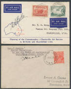 1934-35 Collection of internal & international flights between #409 & #504 with many better items including scarce intermediates, a good number are registered & many are signed by pilots etc, some "Cinderella" & postmark interest, etc, better frankings - 3