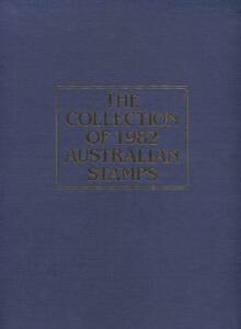 Australia Post Year Albums, 1981-89, all with stamps in place.