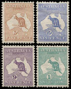 &frac12;d to 1/- mint group. A few minor faults, fresh appearance.