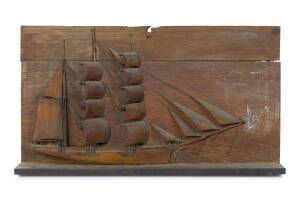 A half model tallship, huon pine & King Billy pine, 19th C