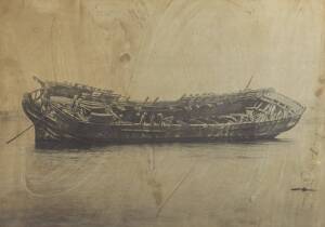 A 19th century photograph of a shipwreck