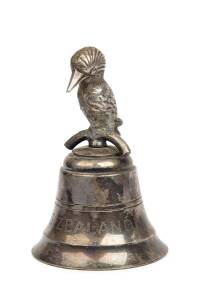 S.S. ZEALANDIA Silver plated kookaburra dinner bell