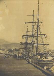 Prince's Wharf, Hobart, silver gelatin albumin print