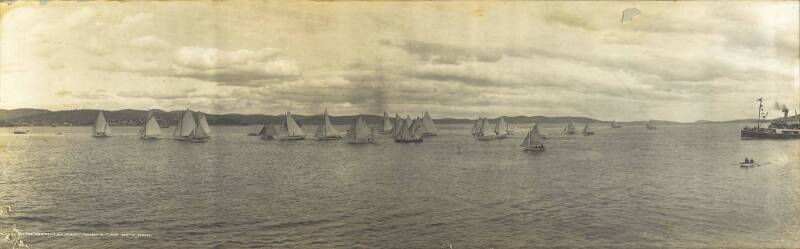 Yachting on the Derwent at Hobart, Tasmanian (Beattie)