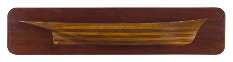 A half model boat, huon pine and cedar, 19th century