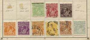 Wide ranging collection &frac12;d to 1/4 on older style album pages, Good percentage of mint stamps. With wmk, perf. and Die variants and incl. shades, punct. 'OS', varieties, commercially used blocks etc. 1d reds well represented incl. mint shades, substituted 