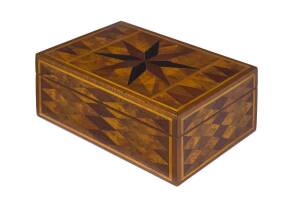 A fine Tasmanian work box, circa 1850