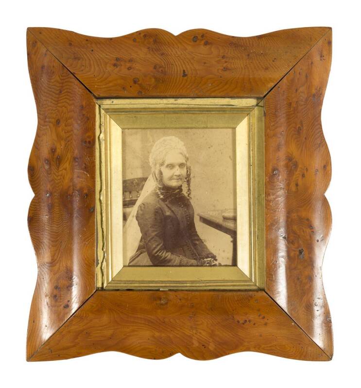 A pair of unusual shaped picture frames, huon pine, 19th century