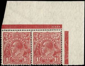 1&frac12;d Rose-Red, Plates 1a, 1, 2 & 4 in top right corner pairs showing the relevant Plate dots; plus Plate 3 blk.4 with Plate dots in margin. MUH/MLH.