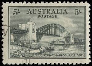 Sydney Harbour Bridge 2d - 5/-: 3 complete sets of 4 CTO with gum.