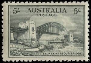 1932 5/- Sydney Harbour Bridge, MUH.