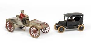 An early tinplate clockwork (working) toy car, circa 1910