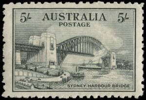 1932 5/- Sydney Harbour Bridge, well centred MVLH.