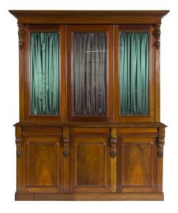 An Australian cedar 3 door bookcase, circa 1880