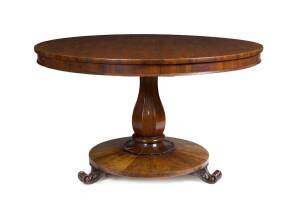 A William IV Australian cedar dining table, New South Wales origin most likely the work of Andrew Lenehan