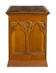 A stationary cabinet, Tasmanian blackwood late 19th C.