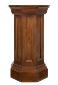 An octagonal pedestal, Tasmanian blackwood