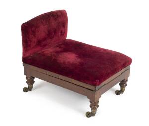 A gout stool in the form a miniature daybed, 19th century