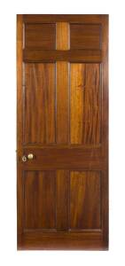 A Colonial Australian cedar door with lock & key, c1830