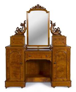 An impressive huon pine dressing table, circa 1870