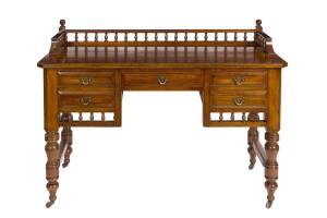 Edwardian ladies desk, solid blackwood, early 20th C.