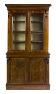 A Victorian rosewood bookcase, circa 1860