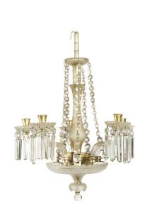 A late Georgian crystal chandelier