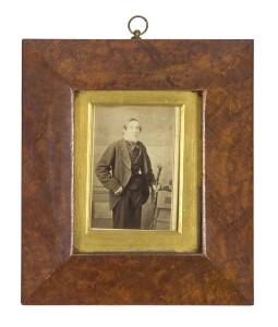 Tasmanian musk picture frame with glass and gilt slip