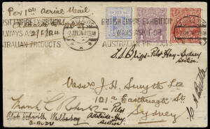 2-4 June 1924 (AAMC.71 & 72) Adelaide - Sydney & return flown covers carried by Australian Aerial Services Ltd on their inaugural service via Mildura, Hay, Narrandera and Cootamundra. The cover originating in Adelaide is signed by the pilots, Roberts, But