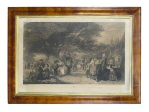 "An English Merry-Making In Olden Time" engraving