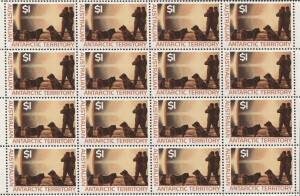 1966-7 1c - $1 Pictorials, complete set in sheets of 48. Hard to find thus. MUH.