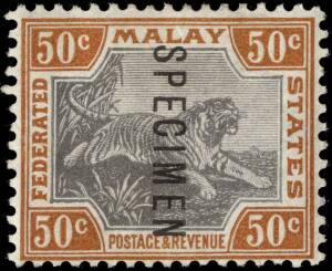 1900-01 (SG.15-22s) 1c - 50c complete set, overprinted SPECIMEN. Cat.&pound;225.