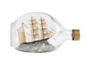 Two ships in bottles, early and mid 20th century