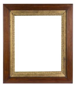 A picture frame, Tasmanian blackwood with gilt slip and glass, circa 1900