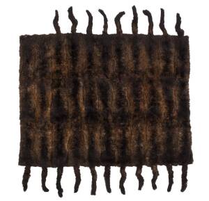 A vintage possum fur rug, circa 1920s