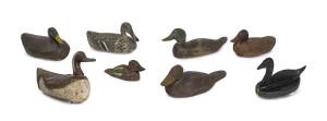 Group of 8 folk art decoy ducks, South Australian origin, late 19th early 20th century
