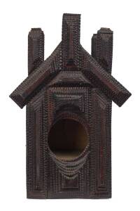 A Tramp Art Dovecote, Victorian origin, circa 1900 