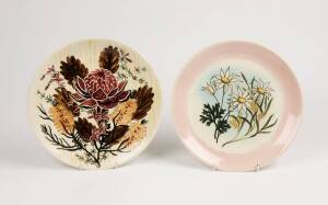 MARTIN BOYD Two pottery floral plates