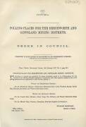 Reports; Select Committee on Railway Extension, Victoria, 1864-65 (large map of Victoria), Polling Places Mining Districts,1877 & Inspectors of Explosives, Victoria, 1890.