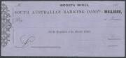 BANKING: South Australian banks; circa 1860s-1900s, attractive group of unused printed cheque forms issued at  Adelaide, Gawler, Kadina, Moonta, Port Adelaide & Wallaroo. (13 items).