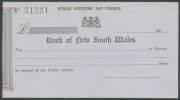 BANKING: New South Wales banks; circa 1860s-1900s, attractive group of unused printed cheque forms issued at  Geelong, Melbourne, Sydney & Temora. All different. (12 items).