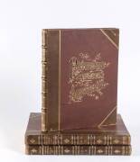 "Picturesque Atlas Of Australasia" [Sydney, 1886-88] 3 vol. half morocco folio with gilt title on brown boards